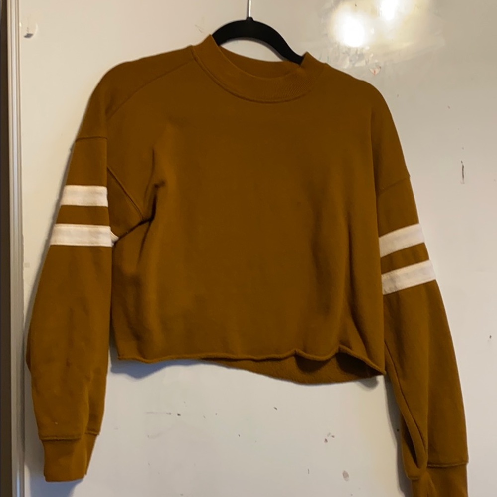 Cropped varsity sweater/sweatshirt